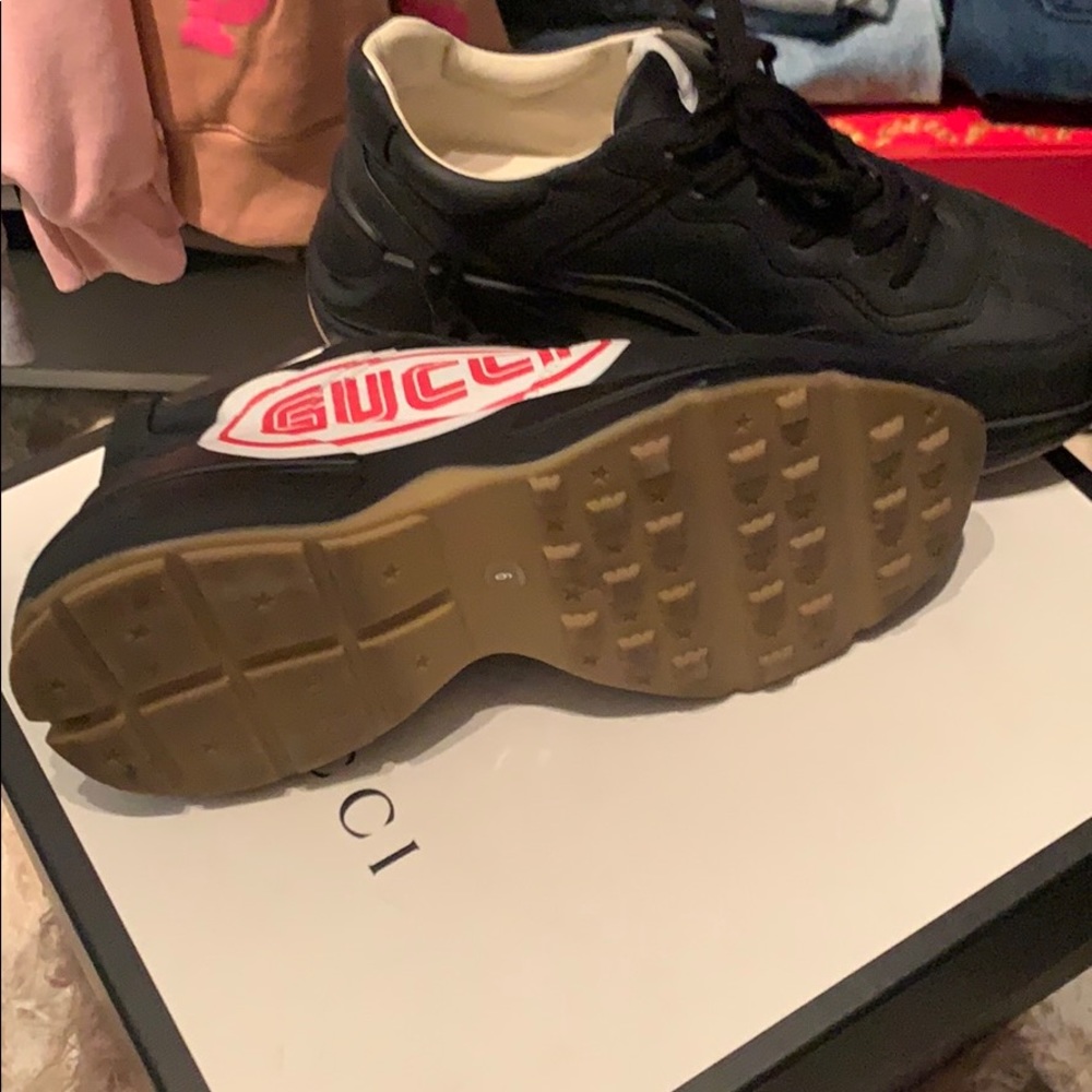 SOLD ‼️🥳HP🥳Gucci Rhyton black large logo - Picture 4 of 9